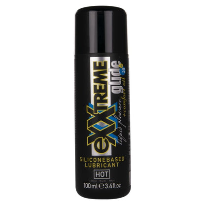 HOT - EXXTREME GLIDE LUBRIFICANTE A BASE DI SILICONE + OLIO COMFORT A+ 100 ML - HOT | Lingerie Harness Boutique