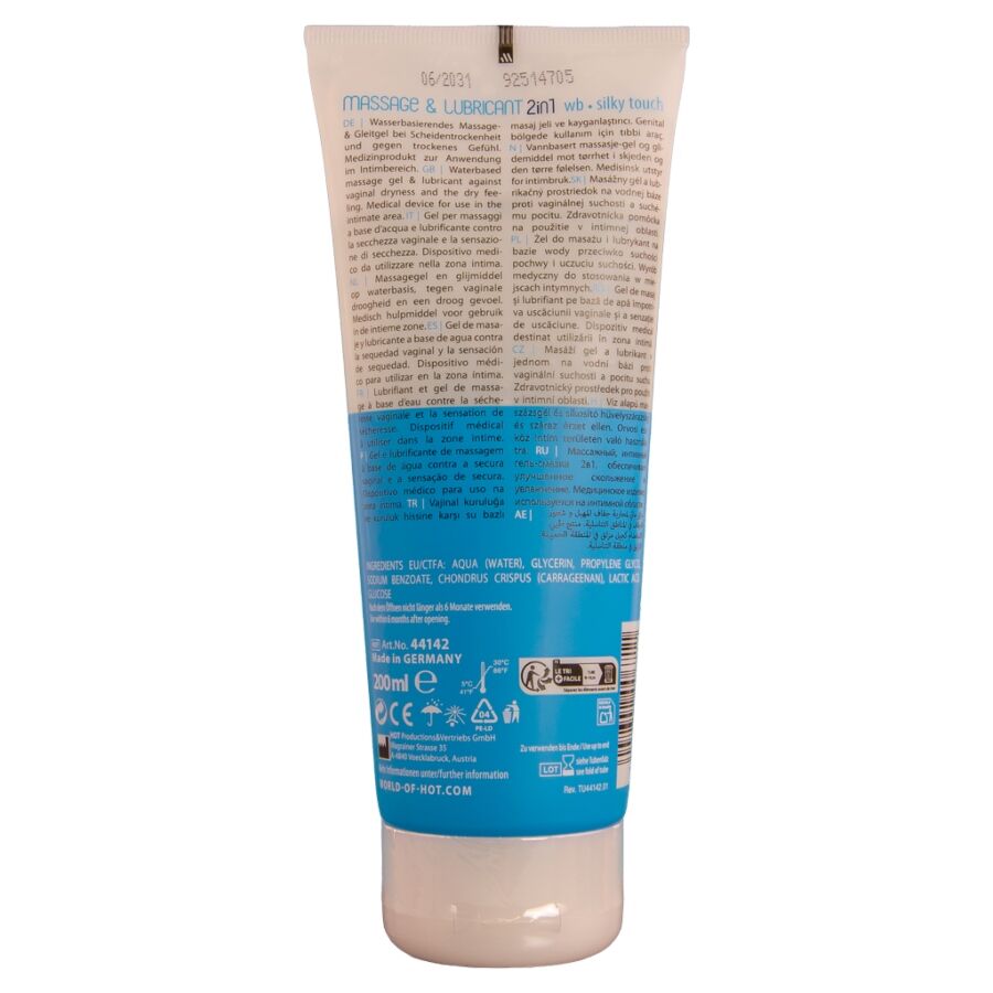 HOT - MASSAGE & GLIDE GEL 2IN1 TOCCO SETOSO 200 ML - HOT | Lingerie Harness Boutique