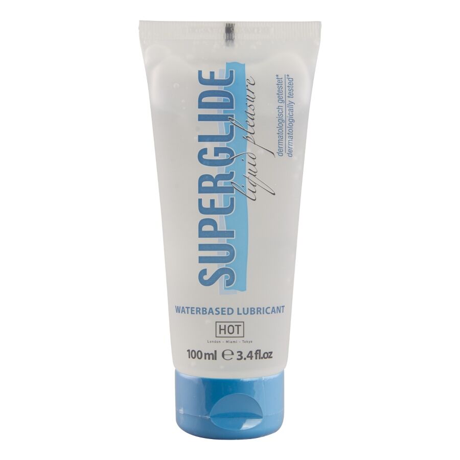 HOT - SUPERGLIDE LIQUID PLEASURE LUBRIFICANTE A BASE D'ACQUA 100 ML - HOT | Lingerie Harness Boutique