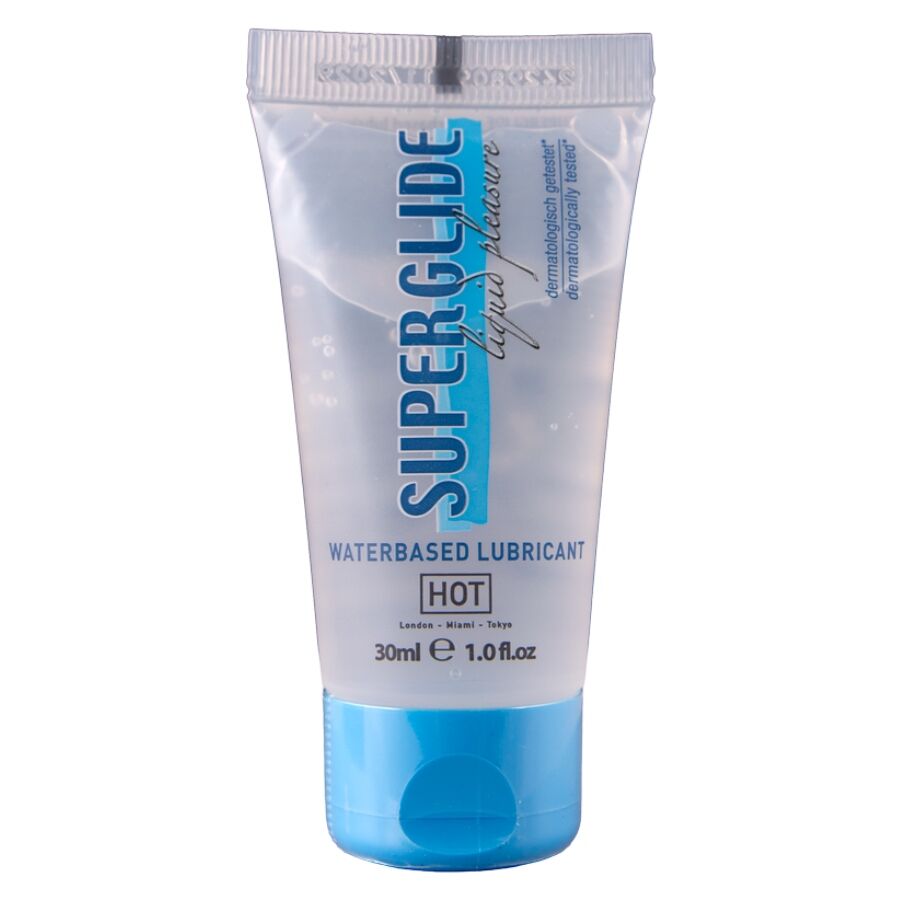HOT - SUPERGLIDE LIQUID PLEASURE LUBRIFICANTE A BASE D'ACQUA 30 ML - HOT | Lingerie Harness Boutique