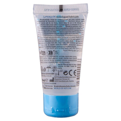 HOT - SUPERGLIDE LIQUID PLEASURE LUBRIFICANTE A BASE D'ACQUA 30 ML - HOT | Lingerie Harness Boutique