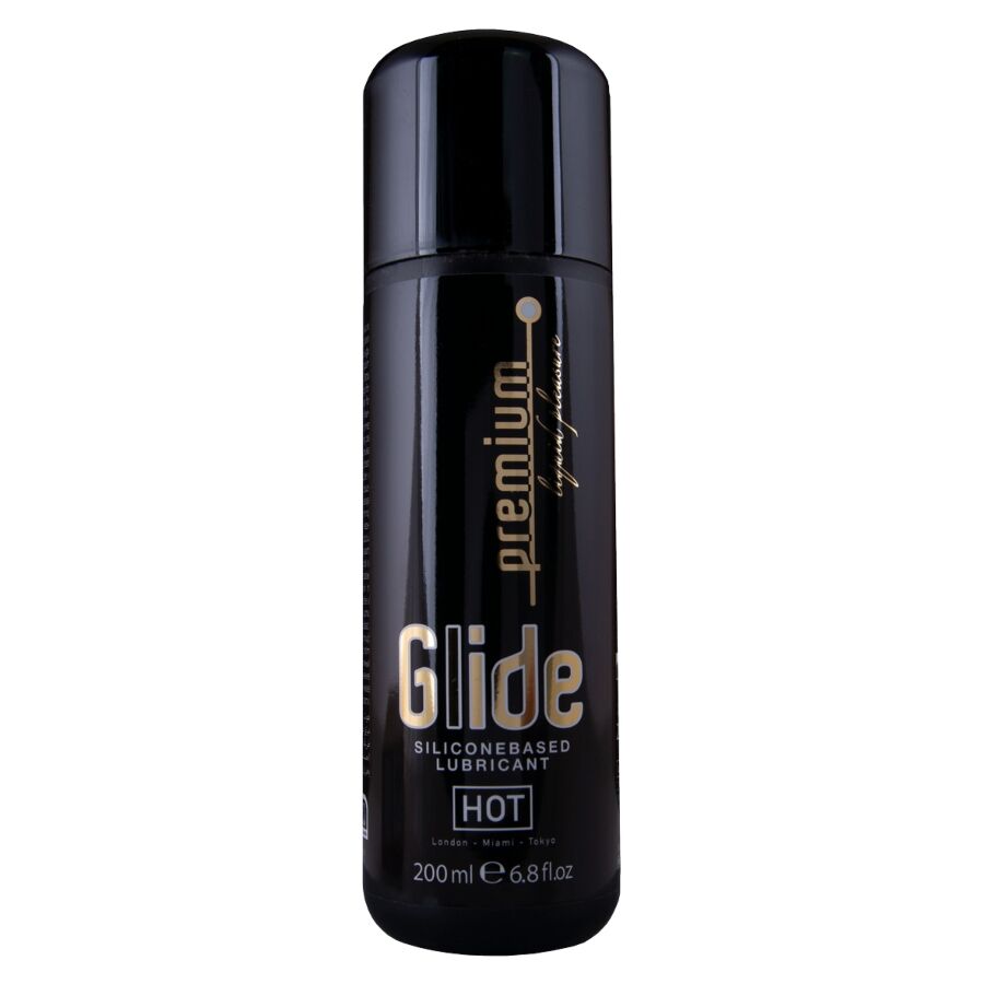 HOT - LUBRIFICANTE A BASE DI SILICONE PREMIUM SILICONE GLIDE 200 ML - HOT | Lingerie Harness Boutique
