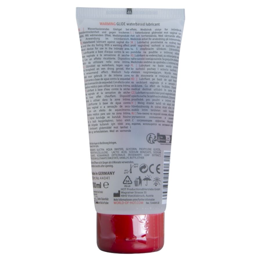 HOT - LUBRIFICANTE LIQUIDO E RISCALDANTE A BASE D'ACQUA 100 ML - HOT | Lingerie Harness Boutique