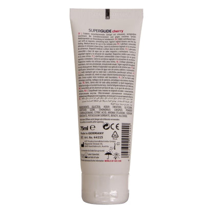 HOT - SUPERGLIDE LUBRIFICANTE COMMESTIBILI A BASE D'ACQUA CILIEGIA 75 ML - HOT | Lingerie Harness Boutique
