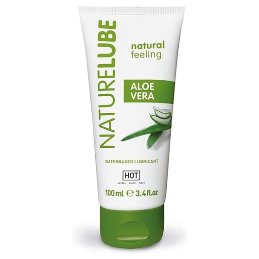HOT - NATURE LUBE A BASE D'ACQUA DI ALOE VERA 100 ML - HOT | Lingerie Harness Boutique