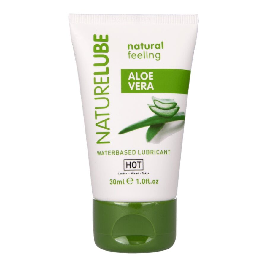 HOT - NATURE LUBE A BASE D'ACQUA DI ALOE VERA 30 ML - HOT | Lingerie Harness Boutique