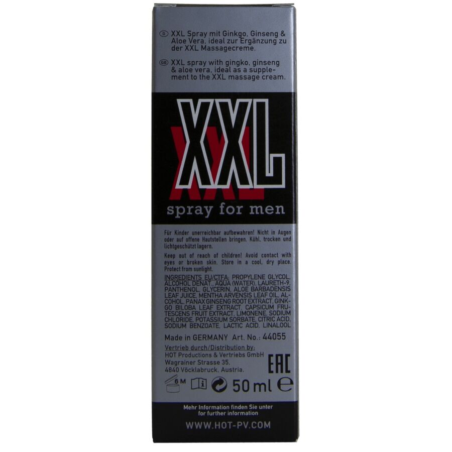 HOT - SPRAY XXL PER UOMO 50 ML - HOT | Lingerie Harness Boutique