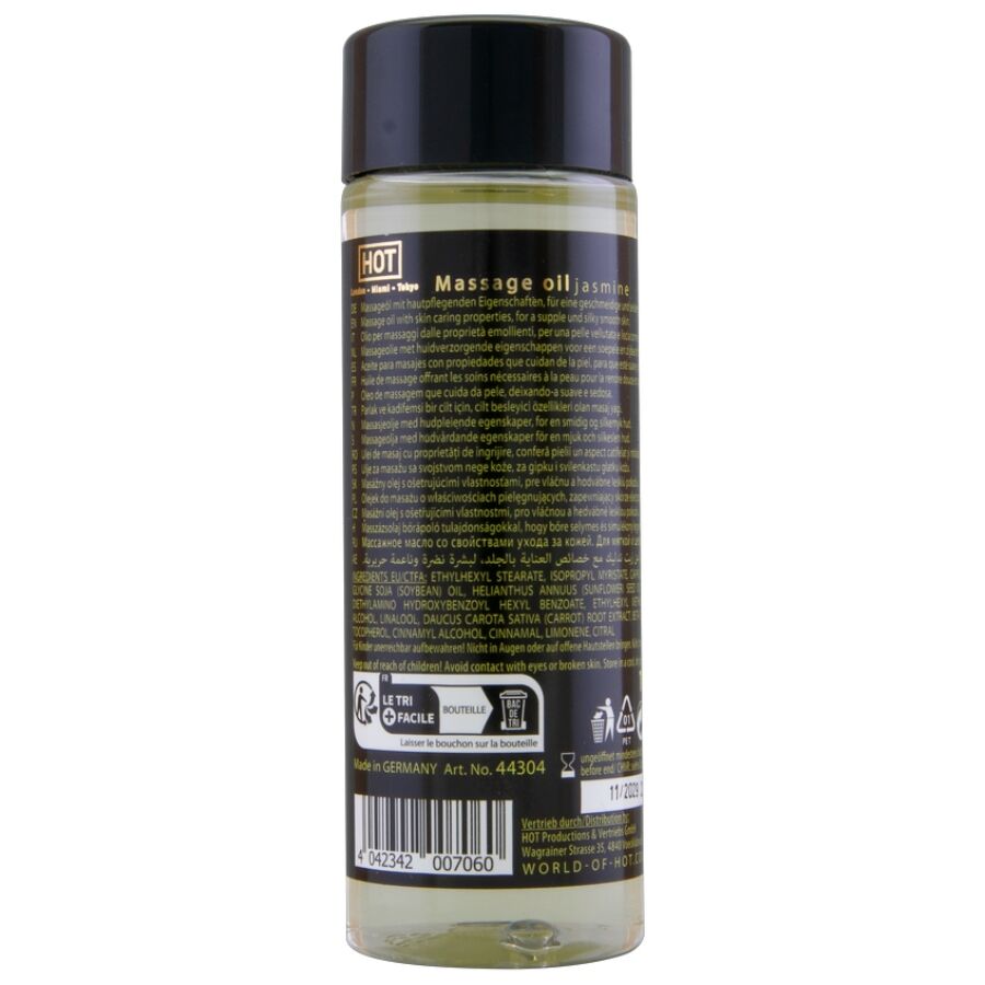 HOT - OLIO DA MASSAGGIO AL GELSOMINO 100 ML - HOT | Lingerie Harness Boutique