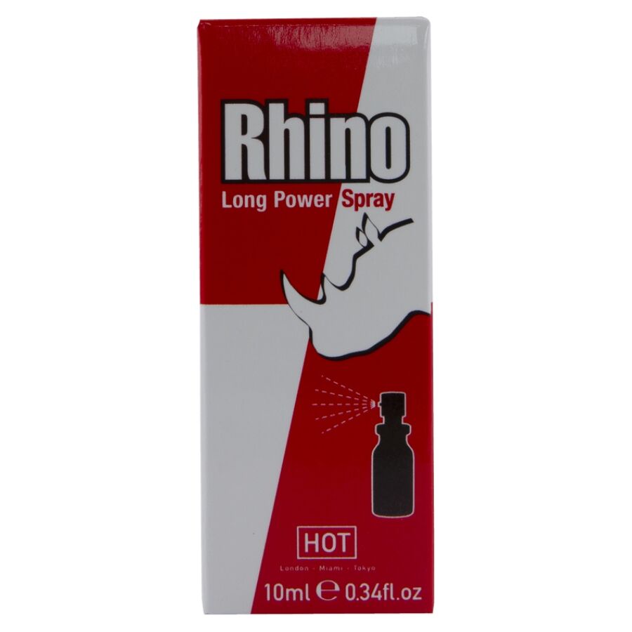 HOT - RHINO SPRAY A LUNGA POTENZA 10 ML - HOT | Lingerie Harness Boutique