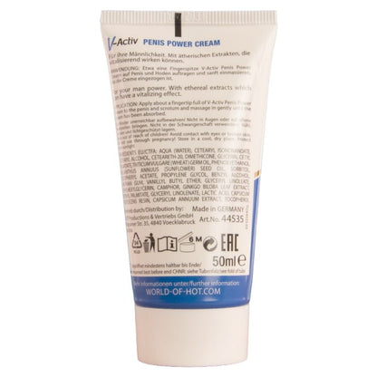 HOT - V-ACTIV PENIS POWER CREAM PER UOMO 50 ML - HOT | Lingerie Harness Boutique