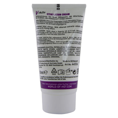 HOT - V-ACTIV CREMA STIMOLANTE DONNA 50 ML - HOT | Lingerie Harness Boutique