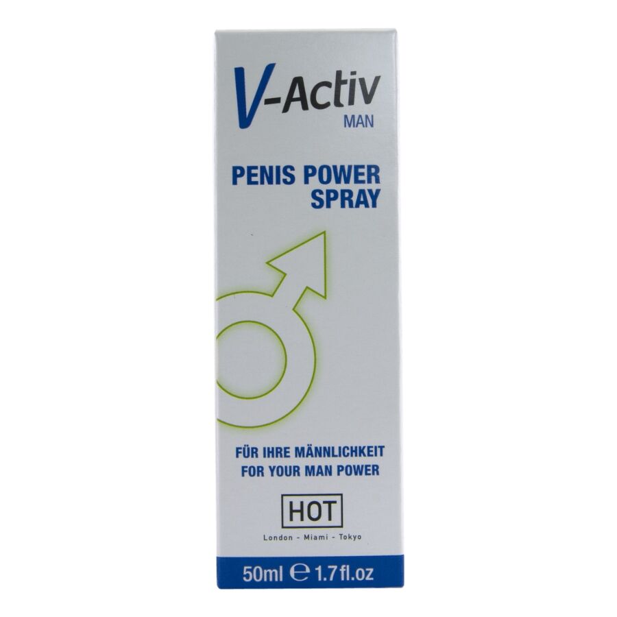 HOT - V-ACTIV PENIS POWER SPRAY PER UOMO 50 ML - HOT | Lingerie Harness Boutique