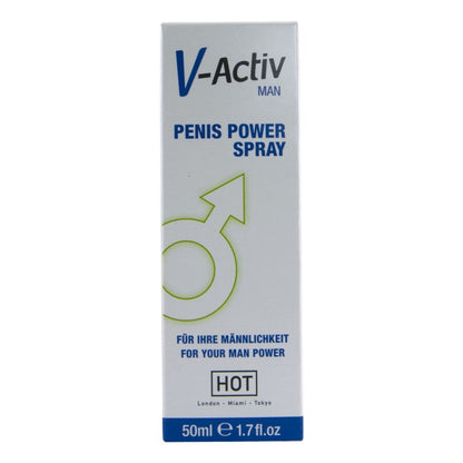 HOT - V-ACTIV PENIS POWER SPRAY PER UOMO 50 ML - HOT | Lingerie Harness Boutique