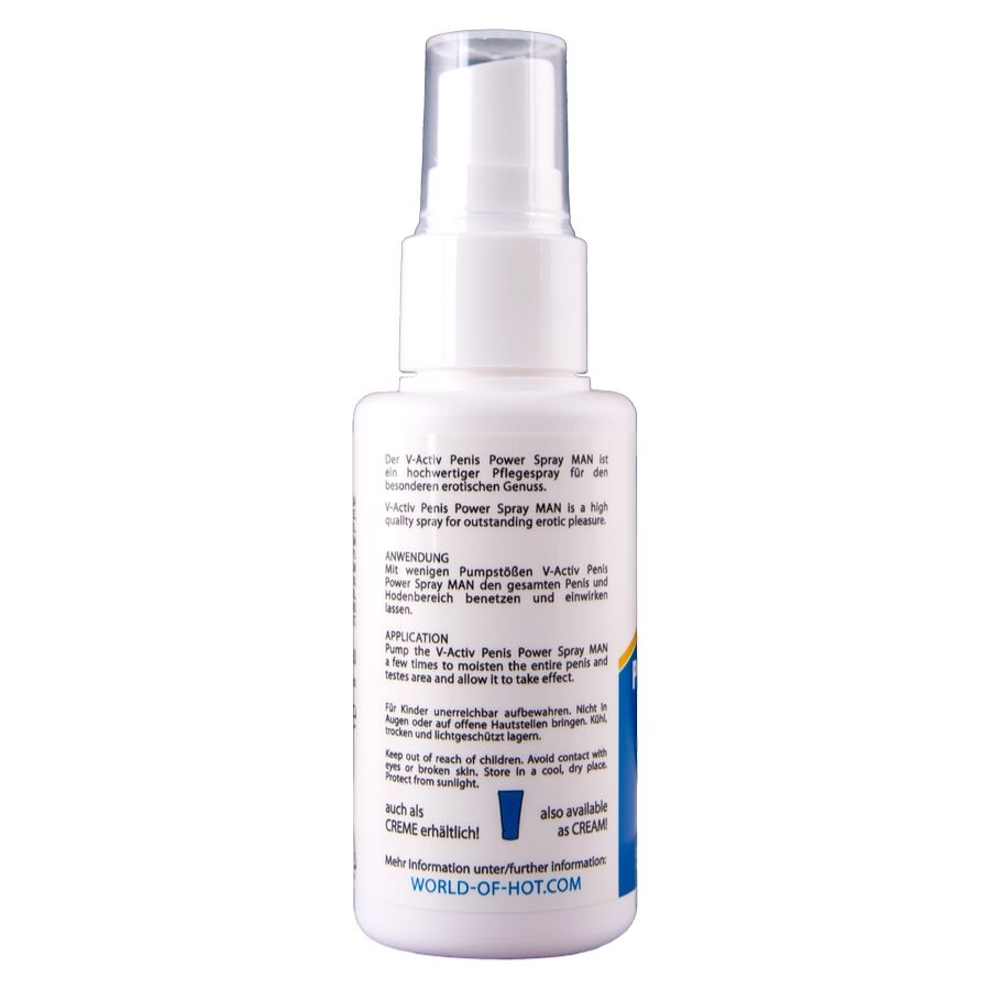 HOT - V-ACTIV PENIS POWER SPRAY PER UOMO 50 ML - HOT | Lingerie Harness Boutique