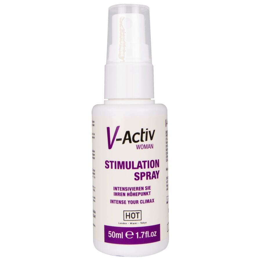 HOT - V-ACTIV SPRAY STIMOLANTE DONNA 50 ML - HOT | Lingerie Harness Boutique