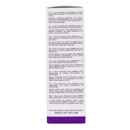 HOT - V-ACTIV SPRAY STIMOLANTE DONNA 50 ML - HOT | Lingerie Harness Boutique