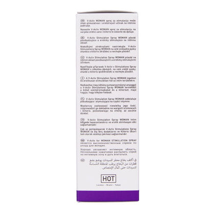 HOT - V-ACTIV SPRAY STIMOLANTE DONNA 50 ML - HOT | Lingerie Harness Boutique