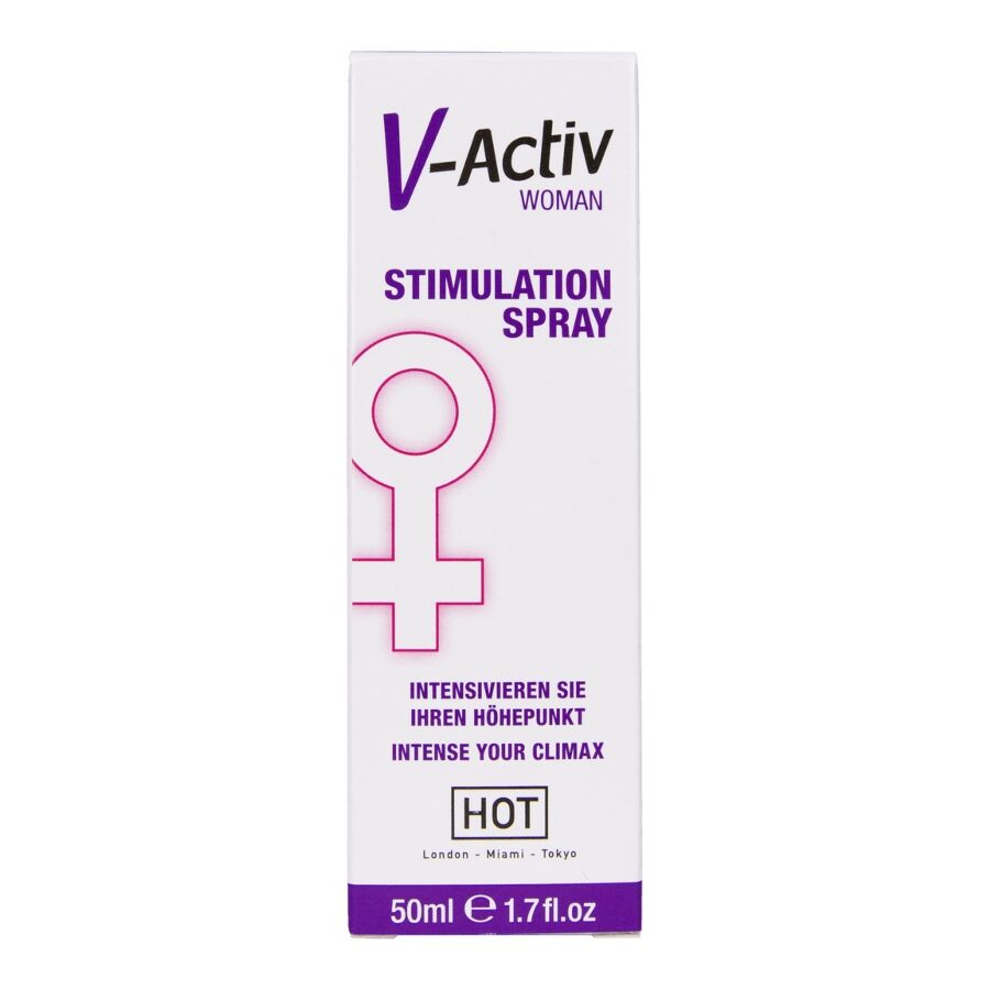 HOT - V-ACTIV SPRAY STIMOLANTE DONNA 50 ML - HOT | Lingerie Harness Boutique