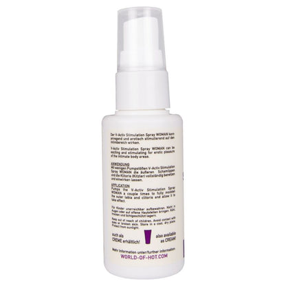 HOT - V-ACTIV SPRAY STIMOLANTE DONNA 50 ML - HOT | Lingerie Harness Boutique