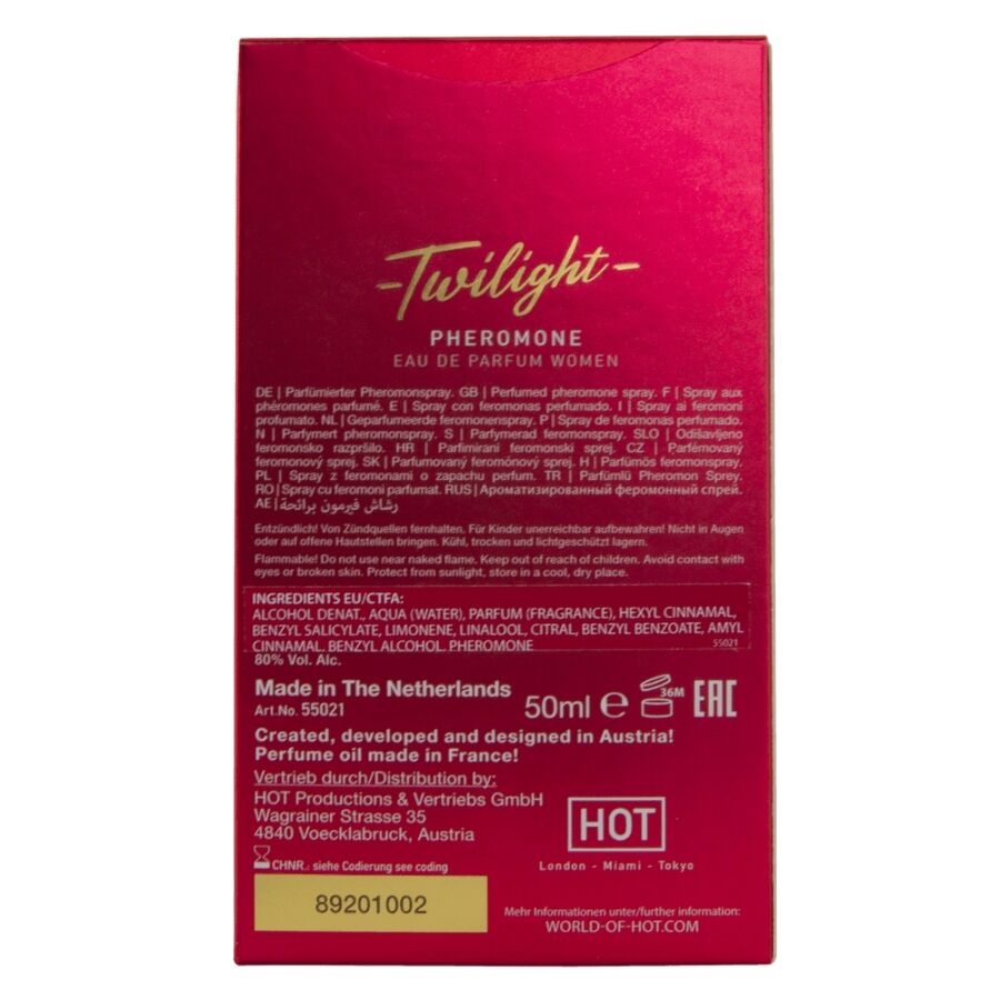 HOT - TWILIGHT PHEROMONE PARFUM DONNA 50 ML - HOT | Lingerie Harness Boutique