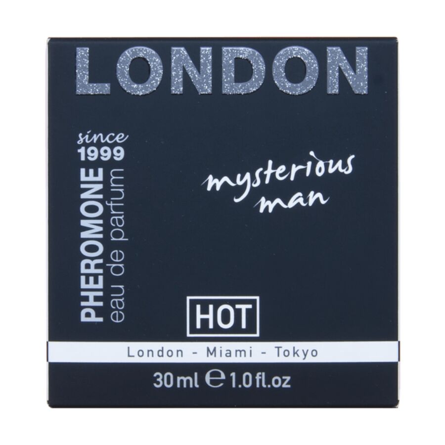 HOT - PROFUMO AI FEROMONI LONDRA UOMO MISTERIOSO 30 ML - HOT | Lingerie Harness Boutique