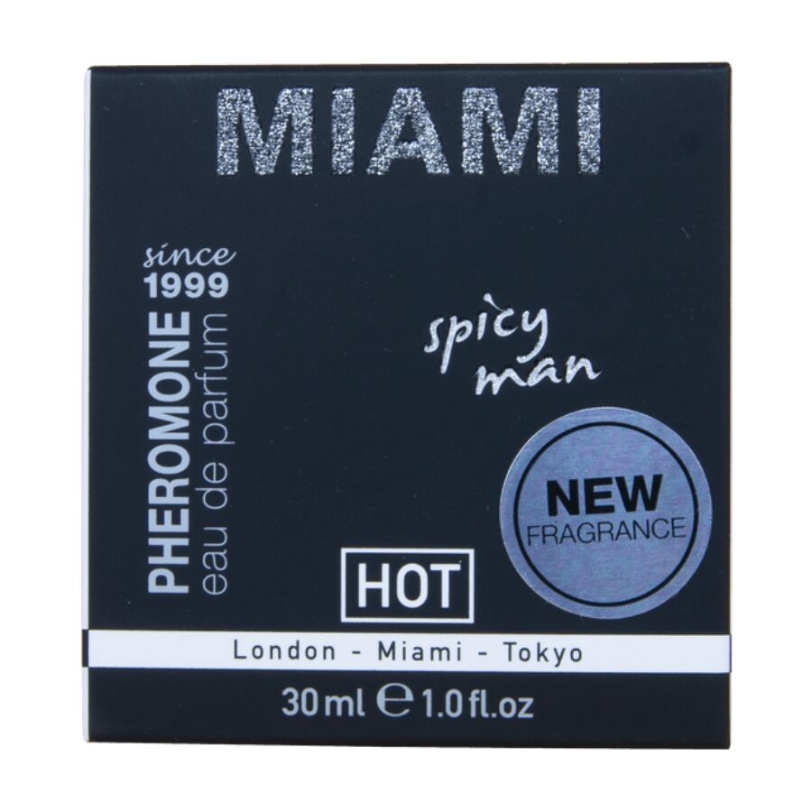 HOT - PROFUMO AI FEROMONI MIAMI SPICY MAN 30 ML - HOT | Lingerie Harness Boutique