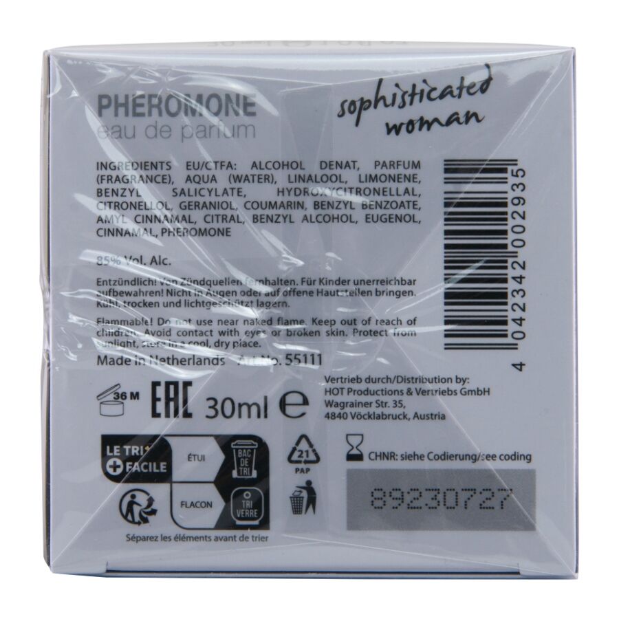 HOT - PROFUMO AI FEROMONI LONDRA DONNA SOFISTICATA 30 ML - HOT | Lingerie Harness Boutique