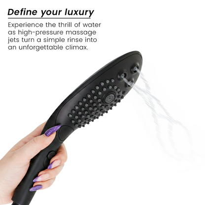 WOMANIZER - SOFFIONE DOCCIA STIMOLANTE CLITORIDEO WAVE NERO - WOMANIZER | Lingerie Harness Boutique