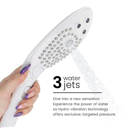 WOMANIZER - SOFFIONE DOCCIA STIMOLANTE CLITORIDEO WAVE BIANCO - WOMANIZER | Lingerie Harness Boutique