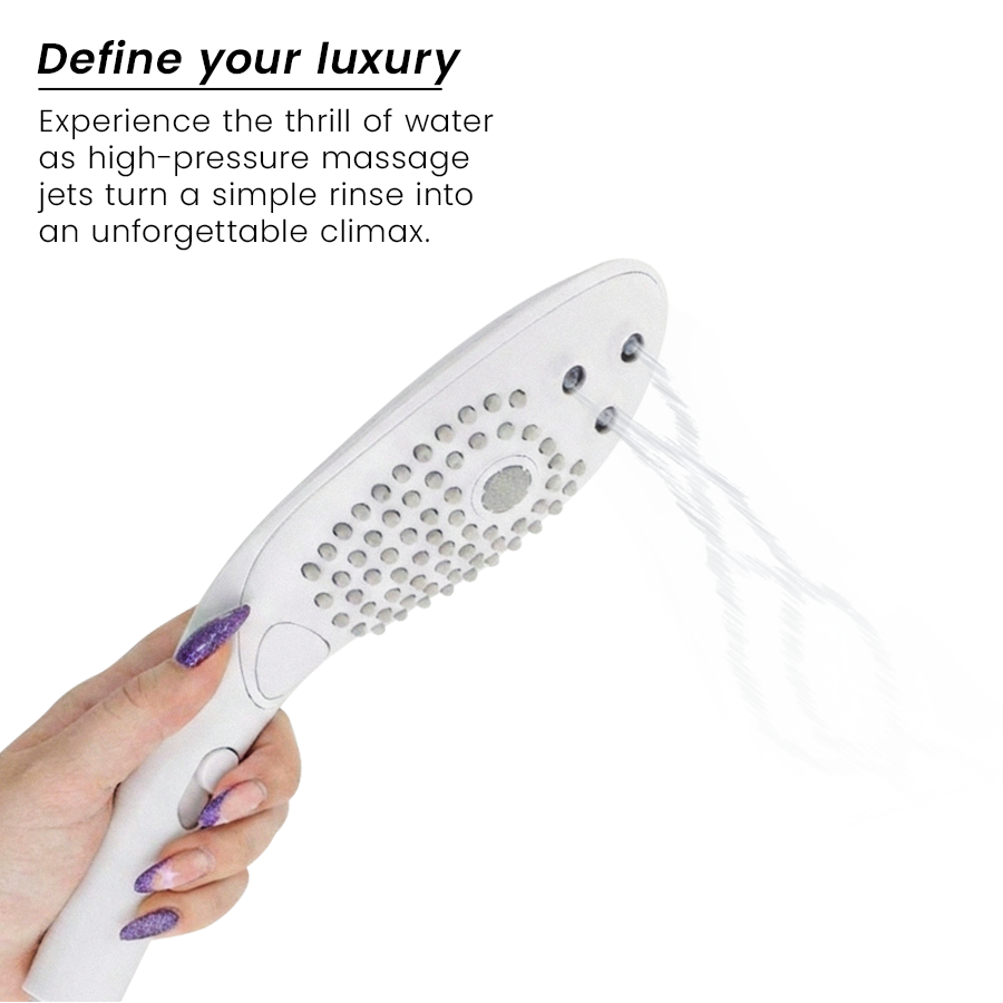 WOMANIZER - SOFFIONE DOCCIA STIMOLANTE CLITORIDEO WAVE BIANCO - WOMANIZER | Lingerie Harness Boutique