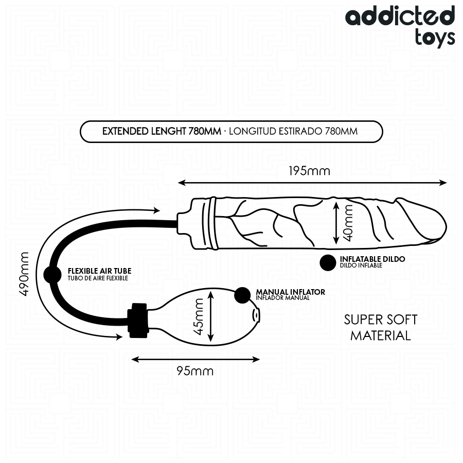 ADDICTED TOYS - DILDO GONFIABILE MODELLO 4 - ADDICTED TOYS | Lingerie Harness Boutique