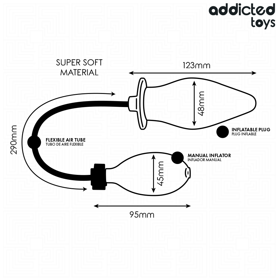 ADDICTED TOYS - PLUG ANALE GONFIABILE MODELLO 2 - ADDICTED TOYS | Lingerie Harness Boutique
