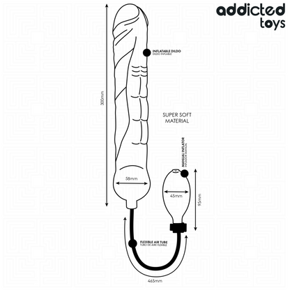 ADDICTED TOYS - DILDO GONFIABILE MODELLO XL 5 - ADDICTED TOYS | Lingerie Harness Boutique