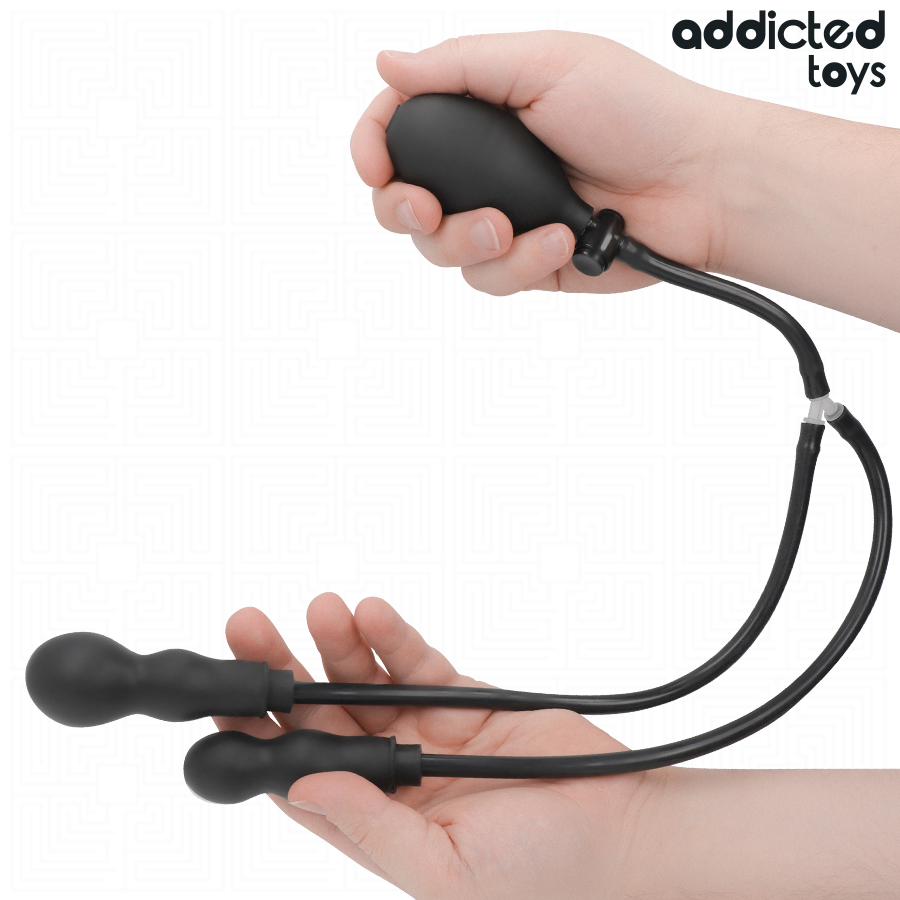 ADDICTED TOYS - DOPPIO TAPPO ANALE GONFIABILE MODELLO 1 - ADDICTED TOYS | Lingerie Harness Boutique