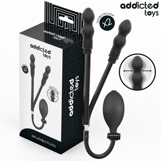 ADDICTED TOYS - DOPPIO TAPPO ANALE GONFIABILE MODELLO 1 - ADDICTED TOYS | Lingerie Harness Boutique