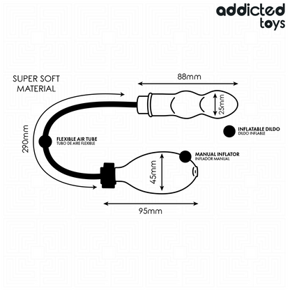 ADDICTED TOYS - PLUG ANALE GONFIABILE MODELLO 1 - ADDICTED TOYS | Lingerie Harness Boutique