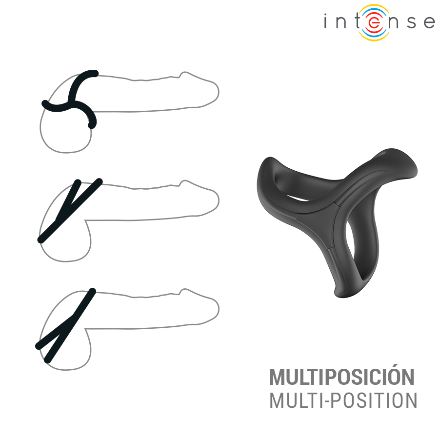 INTENSE - ALFIE ANELLO PER PENE TRIPLO REGOLABILE MODELLO 6 - INTENSE FOR HIM | Lingerie Harness Boutique