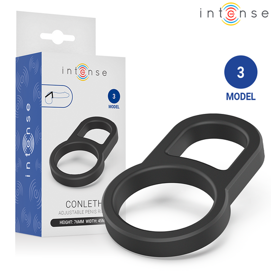INTENSE - CONLETH ANELLO PER PENE DOPPIO REGOLABILE MODELLO 3 - INTENSE FOR HIM | Lingerie Harness Boutique