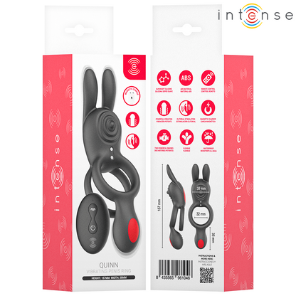 INTENSE - QUINN ANELLO A DOPPIA VIBRAZIONE CON TELECOMANDO - INTENSE COUPLES TOYS | Lingerie Harness Boutique