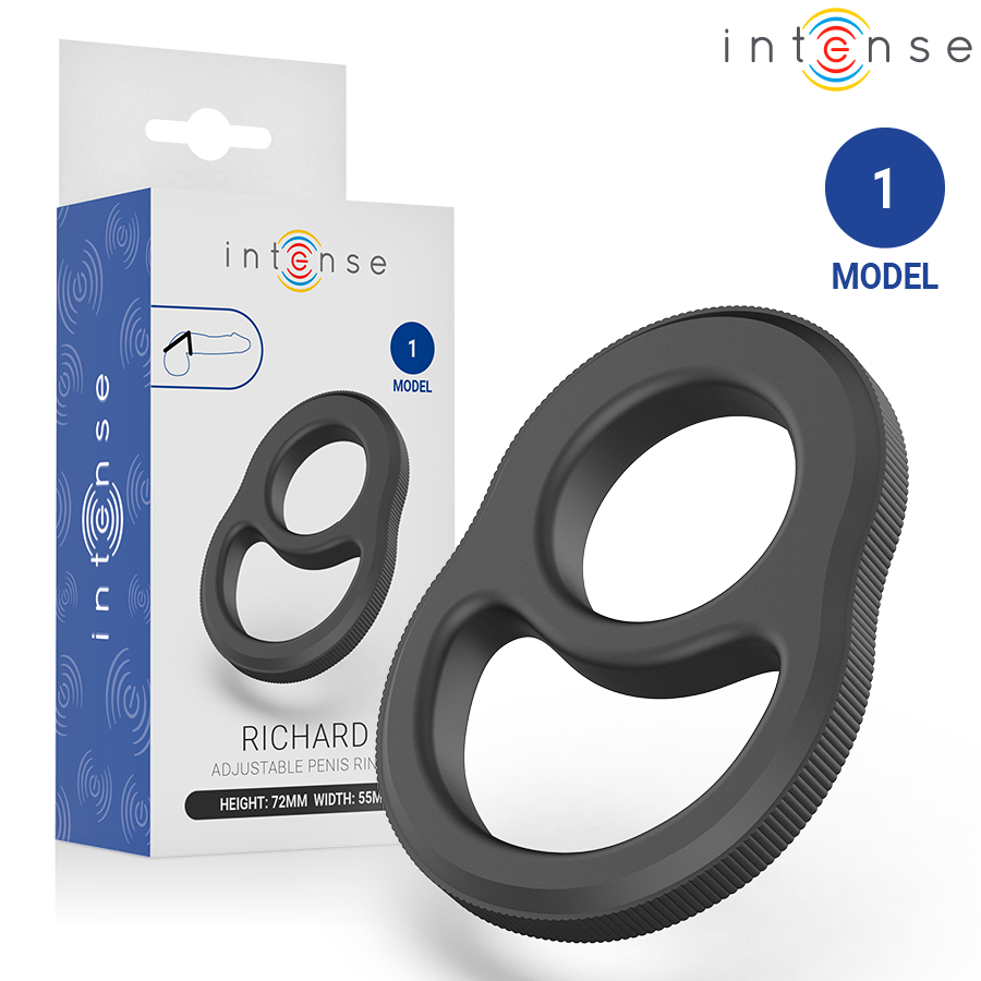 INTENSE - RICHARD DOPPIO ANELLO PER PENE MODELLO 1 - INTENSE FOR HIM | Lingerie Harness Boutique