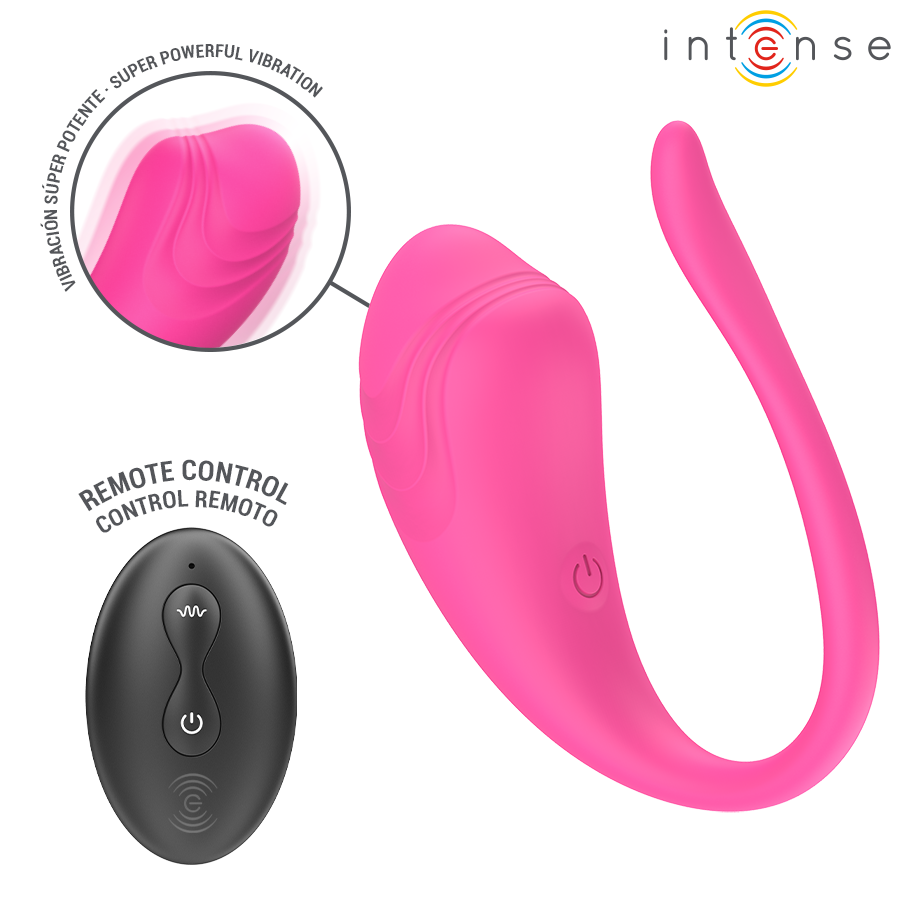INTENSE - OLIVIA PINK UOVO VIBRANTE CON TELECOMANDO - INTENSE REMOTE CONTROL | Lingerie Harness Boutique