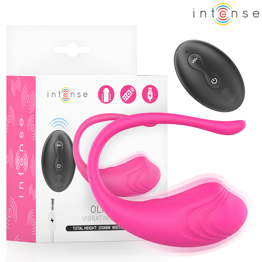 INTENSE - OLIVIA PINK UOVO VIBRANTE CON TELECOMANDO - INTENSE REMOTE CONTROL | Lingerie Harness Boutique