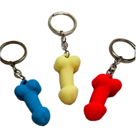 DIABLO PICANTE - PORTACHIAVI A FORMA DI PENE IN SILICONE COLORE FOSFORESCENTE ASSORTITO - DIABLO PICANTE | Lingerie Harness Boutique
