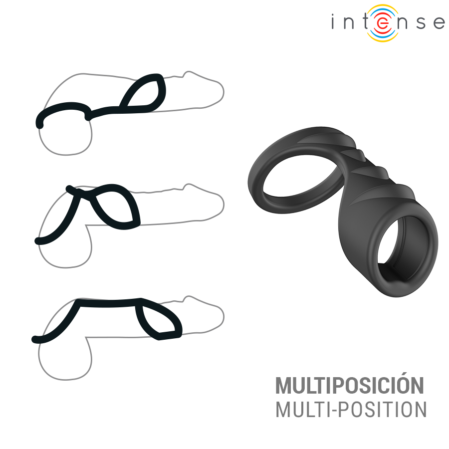 INTENSE - RORY ANELLO PER PENE REGOLABILE MODELLO 5 - INTENSE FOR HIM | Lingerie Harness Boutique