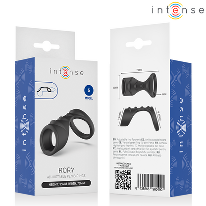 INTENSE - RORY ANELLO PER PENE REGOLABILE MODELLO 5 - INTENSE FOR HIM | Lingerie Harness Boutique