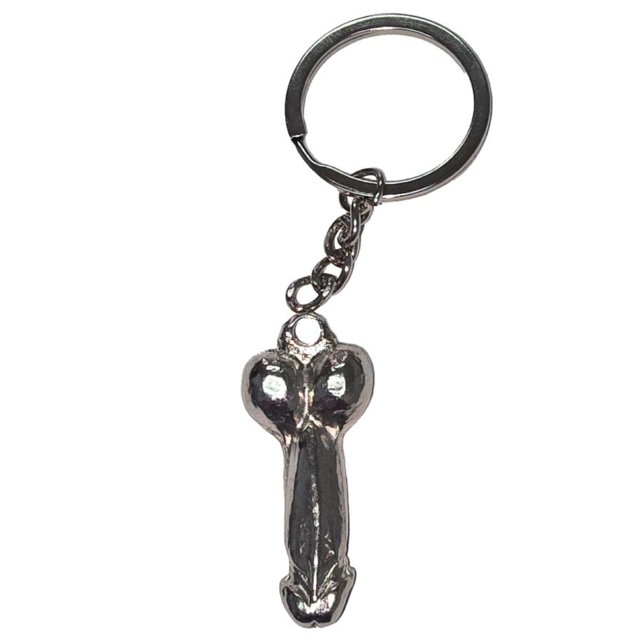 DIABLO PICANTE - PORTACHIAVI PENE IN METALLO ARGENTO - DIABLO PICANTE | Lingerie Harness Boutique