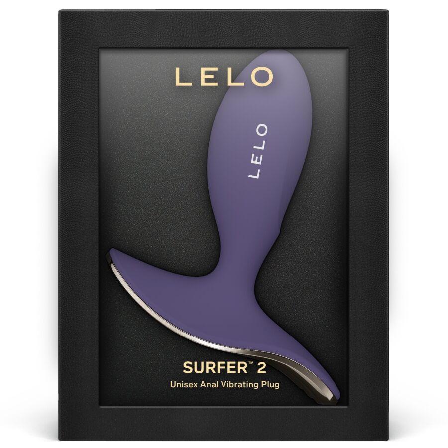 LELO - SURFER 2 UNISEX ANAL VIBRATING PLUG CYBER PURPLE - LELO | Lingerie Harness Boutique