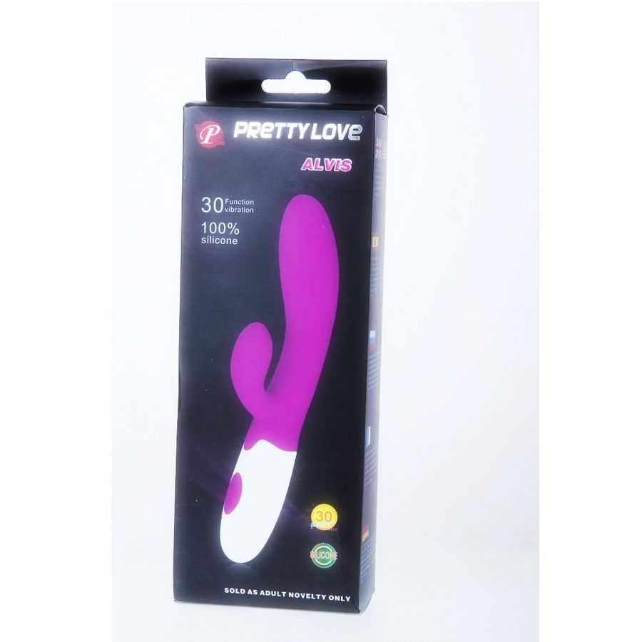 PRETTY LOVE - FLIRTATION ALVIS VIBRATOR WITH CLITORAL STIMULATOR