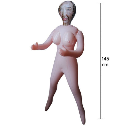 HIDDEN DESIRE - HORNY GRANNY BAMBOLA GONFIABILE NONNA ECCITATA 145 CM - HIDDEN DESIRE | Lingerie Harness Boutique