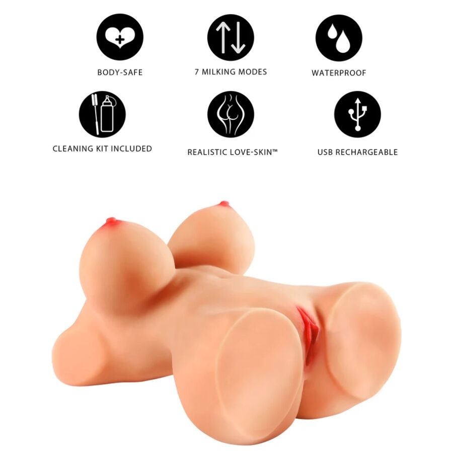 DESIDERIO NASCOSTO - TORSO DI CAGNA DA MUNGITURA ECCITATA MASTURBATORE FEMMINILE 10 KG - HIDDEN DESIRE | Lingerie Harness Boutique